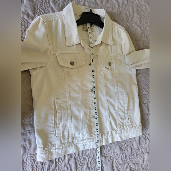 Free People Rumors Denim jacket in Ecru size XL - Picture 6 of 10